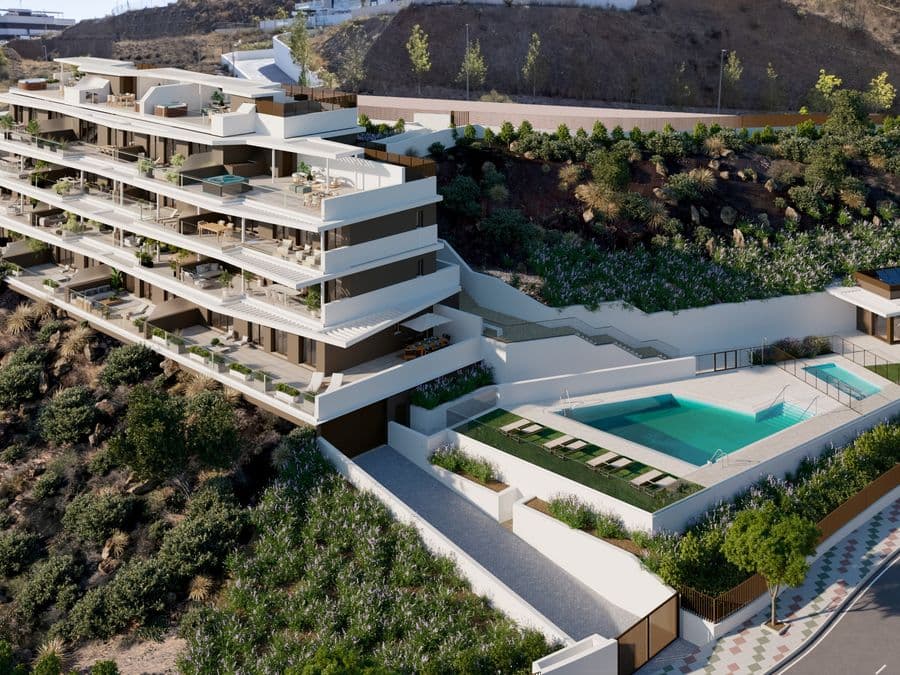 Apartamentos y ático con vistas al mar en Rincón de la Victoria
